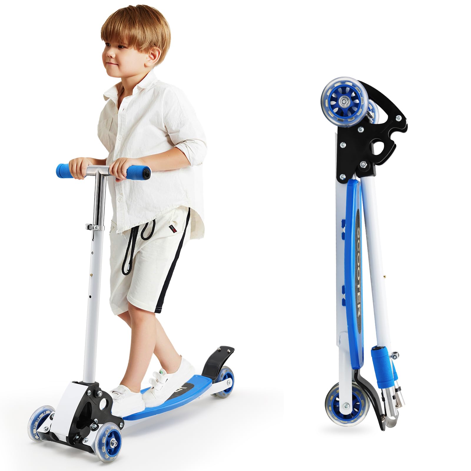 Kids Kick Scooter, 3 Wheel Scooter for Kids Ages 8-12