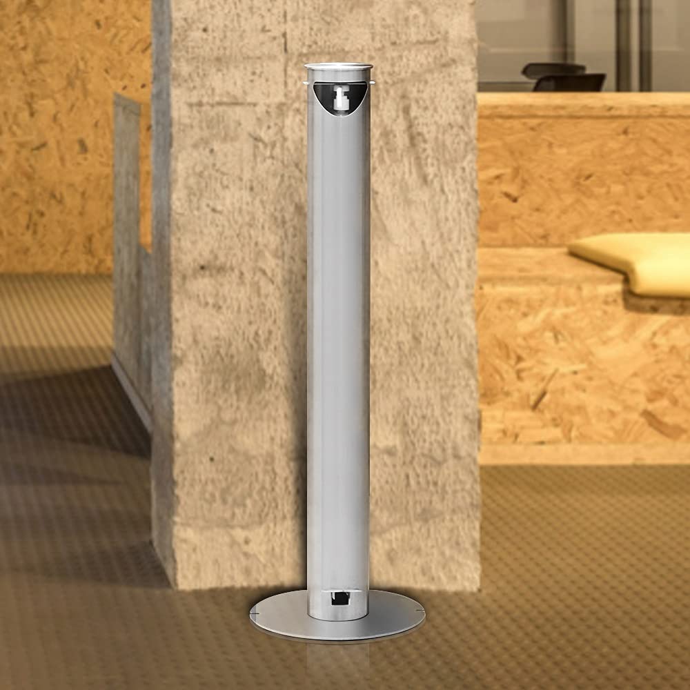 Dispenser di disinfettante per le mani autoportante, supporto per gel di sapone per le mani senza contatto, acciaio inossidabile, stazione di disinfettante per le mani a pedale per