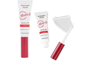NOON'S UP Eyelash Glue 0.14 Fl. Oz.: Super Strong Yet Comfortable Clear Adhesive
