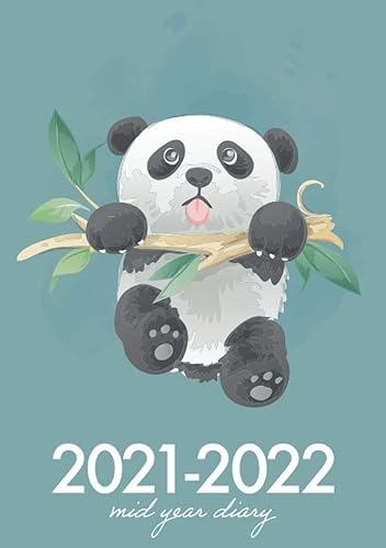 A5 Academic Diary 2021-2022 Week To View | Cute Panda Hanging On: Mid Year Diary / Academic Planner August 2021 - July 2022 / Personal Organiser for ... Goals, Lists) Inspirational &amp; Motivational