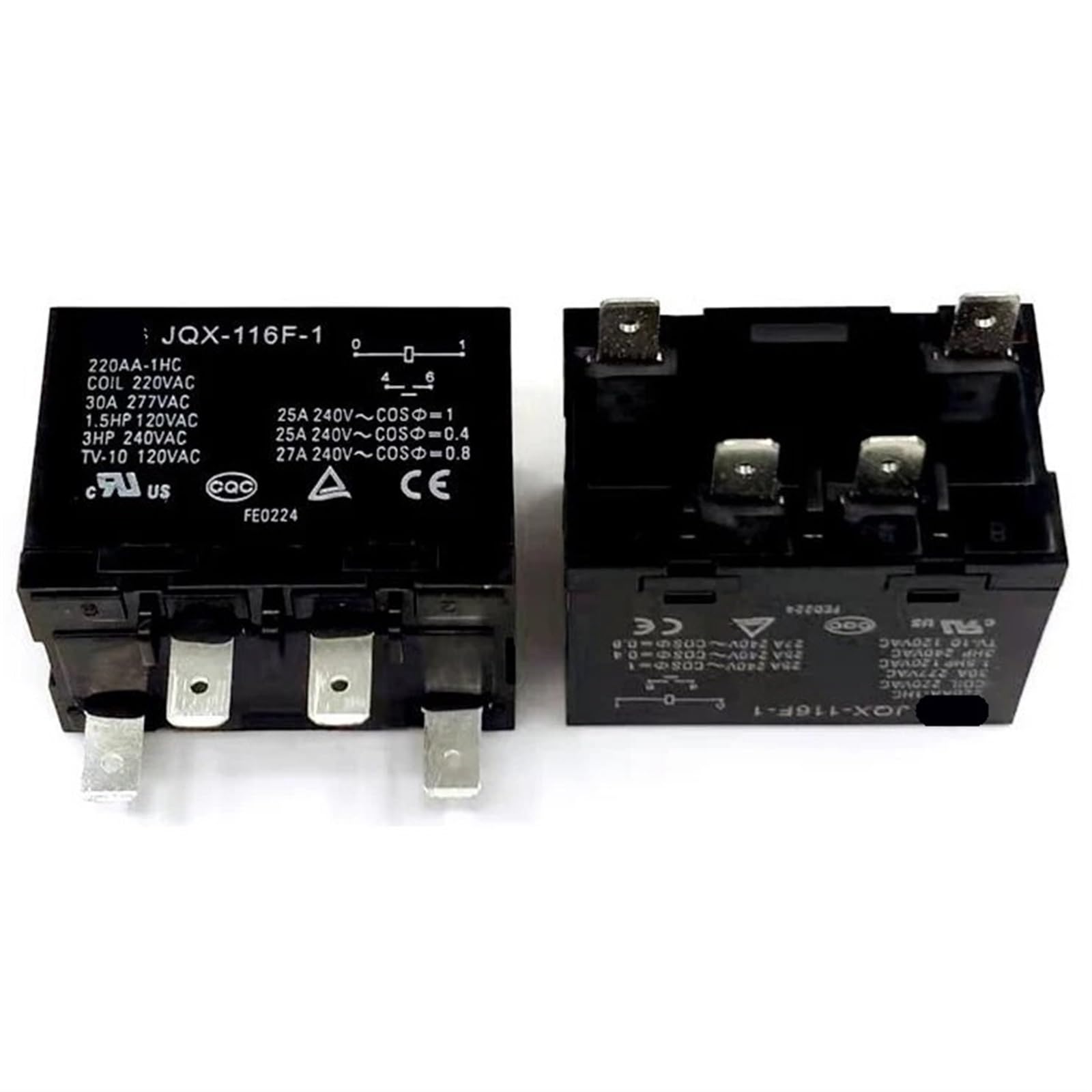 Relé JQX-116F-1 220AA-1HC con 4PIN componentes de alta fiabilidad para proyectos electrónicos 2