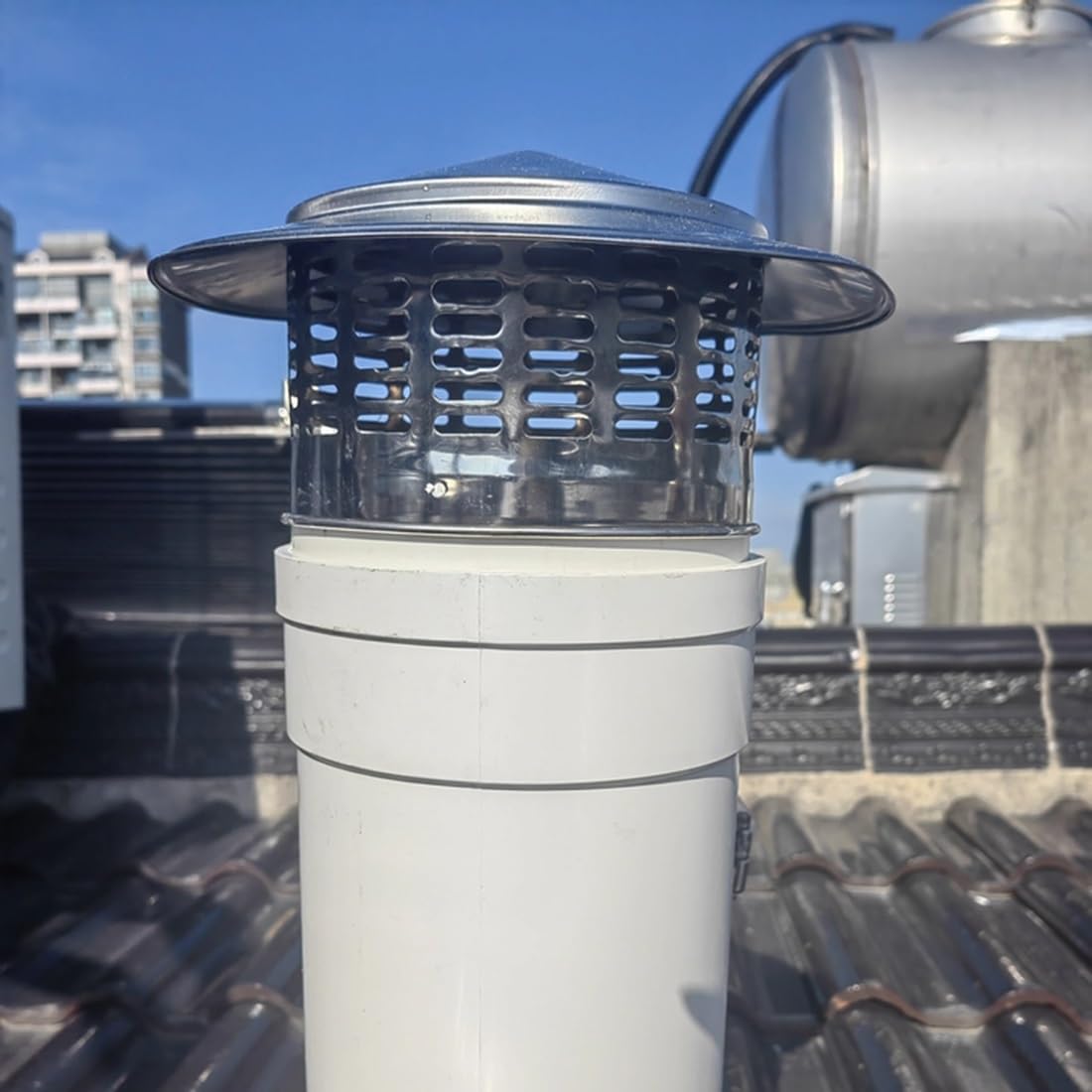 Comignolo Cappello 110 Mm 160 Mm 200 Mm 250 Mm 300 Mm Cappellino Per Camino In Acciaio Inox 304, Tappo Antipioggia Per Camino, Cappuccio Di Sfiato Del Tetto(250 mm-9.84 in)