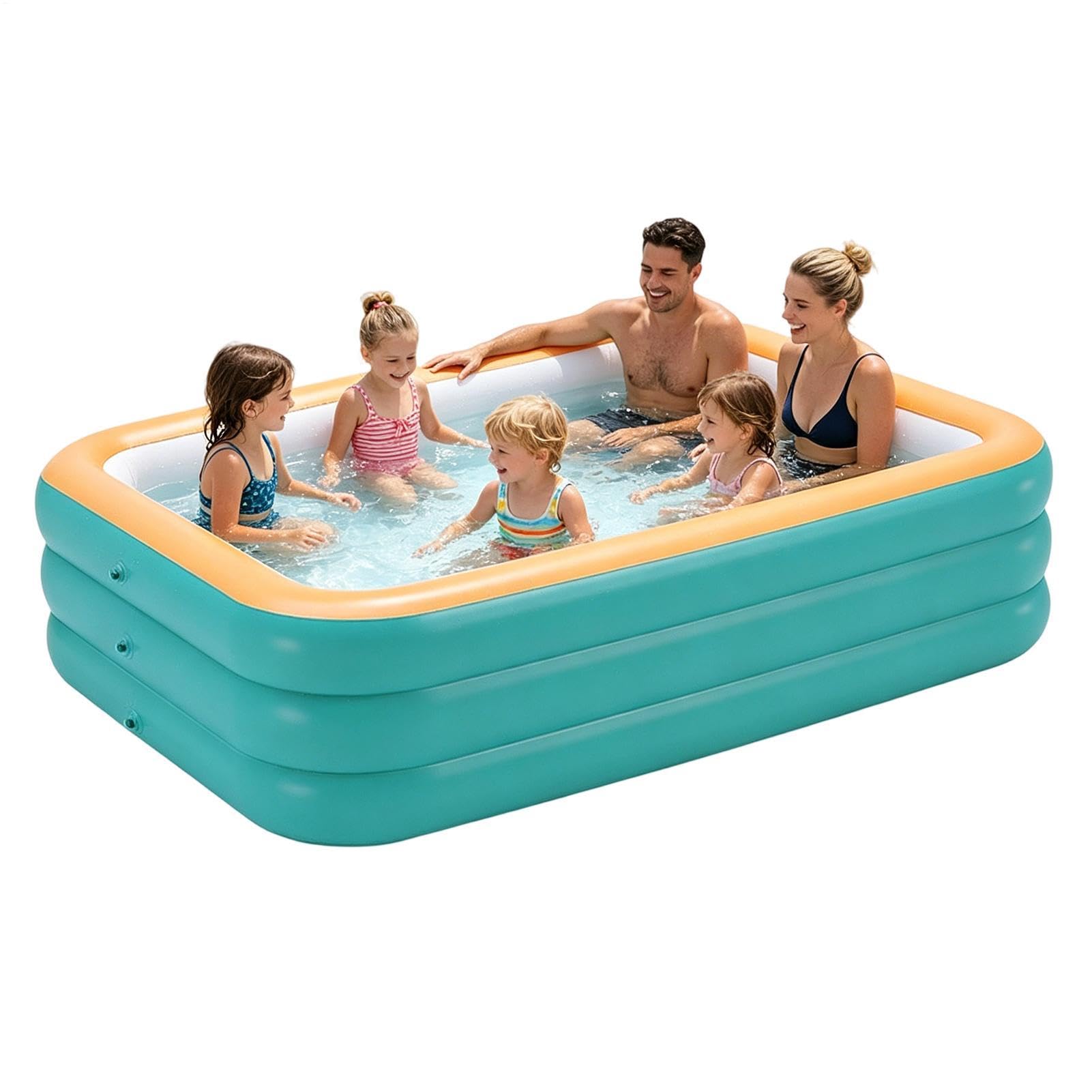 Genérico Piscina familiare, piscina gonfiabile a 3 strati, per esterni