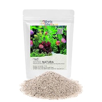 VAYINATO Aquatic Remedies River Natura Imported Natural White Sand For Aquascaping (1 Kg)