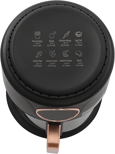 Miniatura 6 de Freidora Airy, freidora de aire de vidrio de 3.81 cuartos de galón, visible de 360, pantalla digital, ideal para cocinas domésticas, restaurantes,