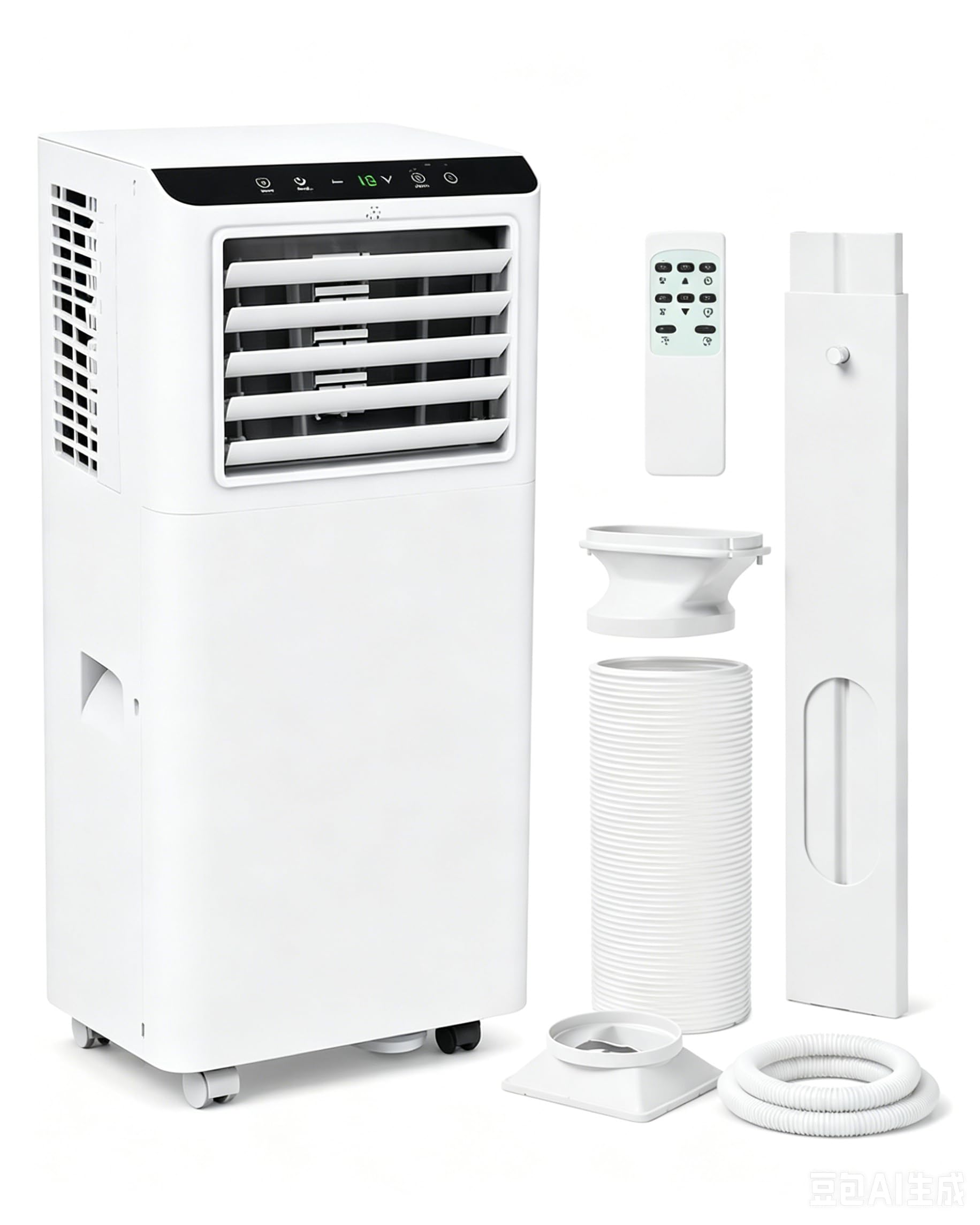 8,000 BTU Portable Air Conditioners, Portable AC Unit for Basement & Bedroom, Remote & Auto Evaporation, 4-in-1 Cooling Unit, Floor AC, Covers Rooms up to 350 Sq.Ft, Sleep Mode, Remote Control