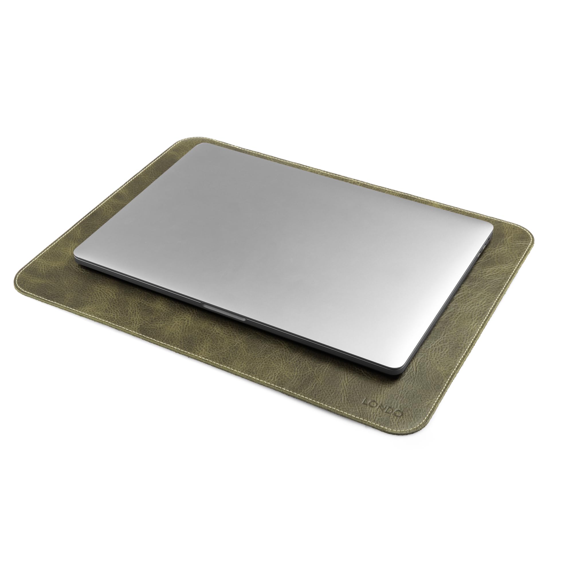 LONDO Top Grain Leather Mouse Pad - Desk Mat (Green)