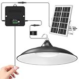Solar Shed Light Indoor Outdoor, 2000LM Daytime Available Pendant Light with Pull String, Dusk to Dawn, 3 Lighting Modes Solar Lights Indoor, IP65 Waterproof for Barn, Gazebo, Shop, Garage