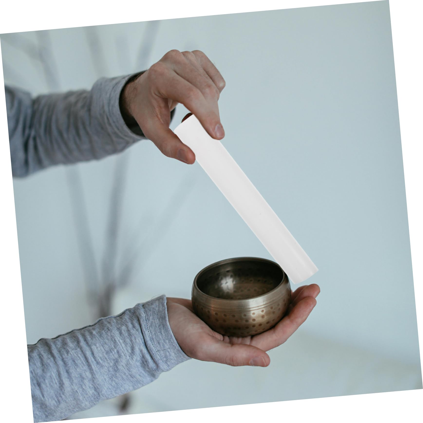 ULDIGI Acrylic Singing Bowl Mallet Stick for Sound Bowl Accessory Lightweight and Durable Buddha Striker for Meditation and Relaxation