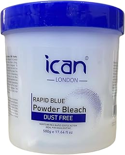 Dust Free Rapid Blue Powder Bleach Hair Lightener 500gram