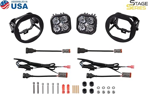 Miniatura 7 de Diode Dynamics Kit de luces antiniebla LED SS3 compatible con Ford F-150 2006-2010, amarillo SAE Fog Sport