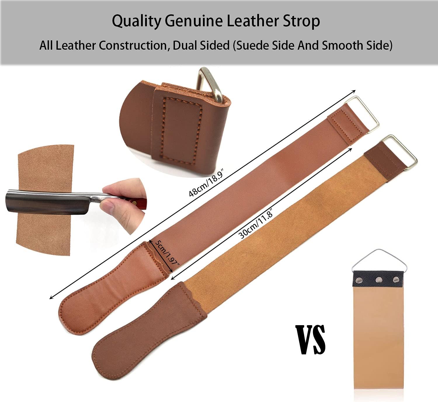 LEYMIGA Straight Razor Shaving Kit with Strop & Case, SHAVE READY
