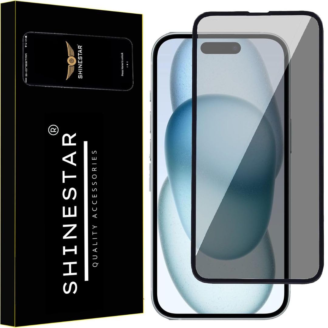 SHINESTAR Privacy Screen Protector for iPhone 15 (Privacy Glass) Full Coverage Anti-Spy Tempered Glass Film with Easy Installation, 1-Pack (B0D73QCRY7) Amazon Price History, Amazon Price Tracker