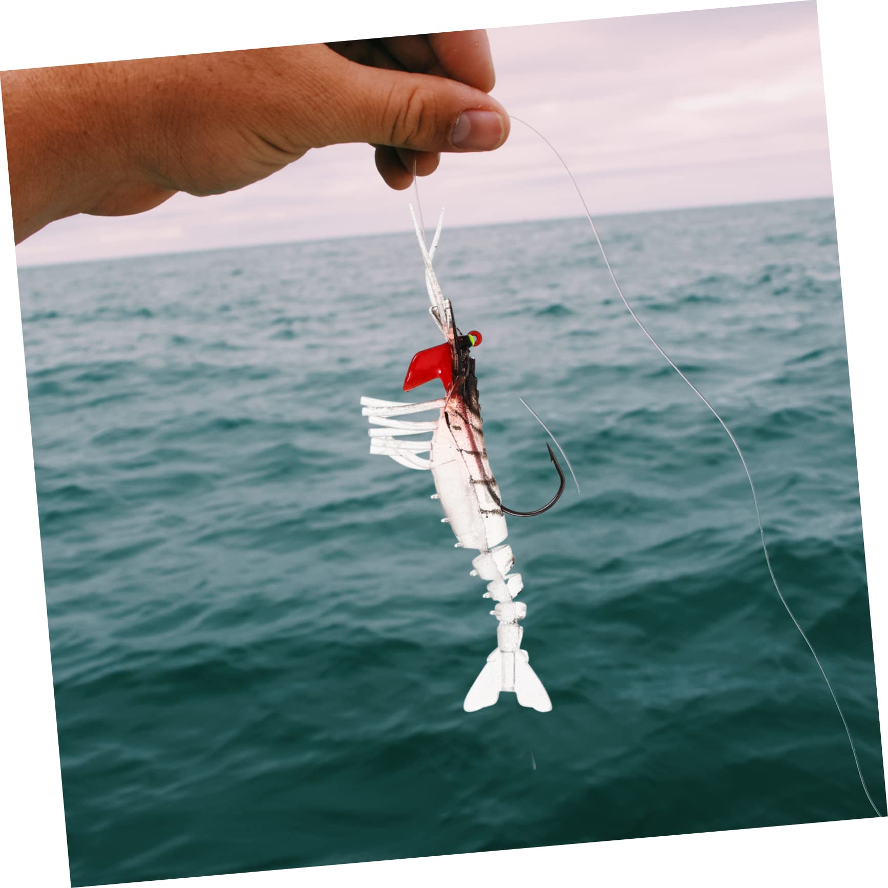 20 Piezas De Pesca De Camarón Biónico Cebo Artificial Cebo De Agua Dulce Aparejos Suministros De Pesca De Cebo Cebos De Baño Articulados Trucha Plantillas De Agua Salada Cebo De