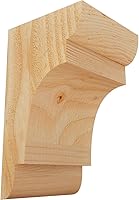 Vista 107 de Ekena Millwork COR04X12X12NEB00RWR 4 pulgadas de ancho x 12 pulgadas de profundidad x 12 pulgadas de alto New Brighton Rough Sawn Corbel, cedro rojo