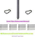 (Pack de 20 pcs) Pointes de Stylet de Remplacement S Pen pour Samsung Galaxy Tab S6, Tab S6 Lite (Noir/Gris)