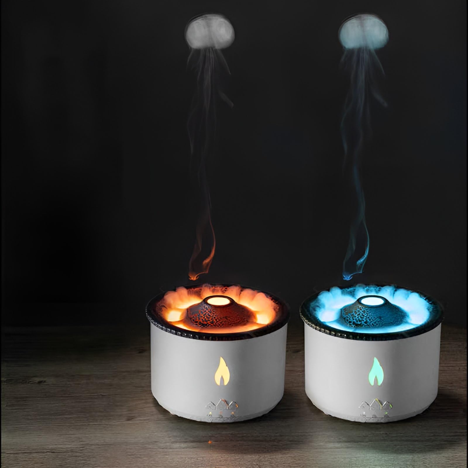 Volcano Flame Humidifier with Remote Control - Jellyfish Flame Mist Diffuser with 2 Mist Modes for Home, Office, Yoga and Spa-image-21