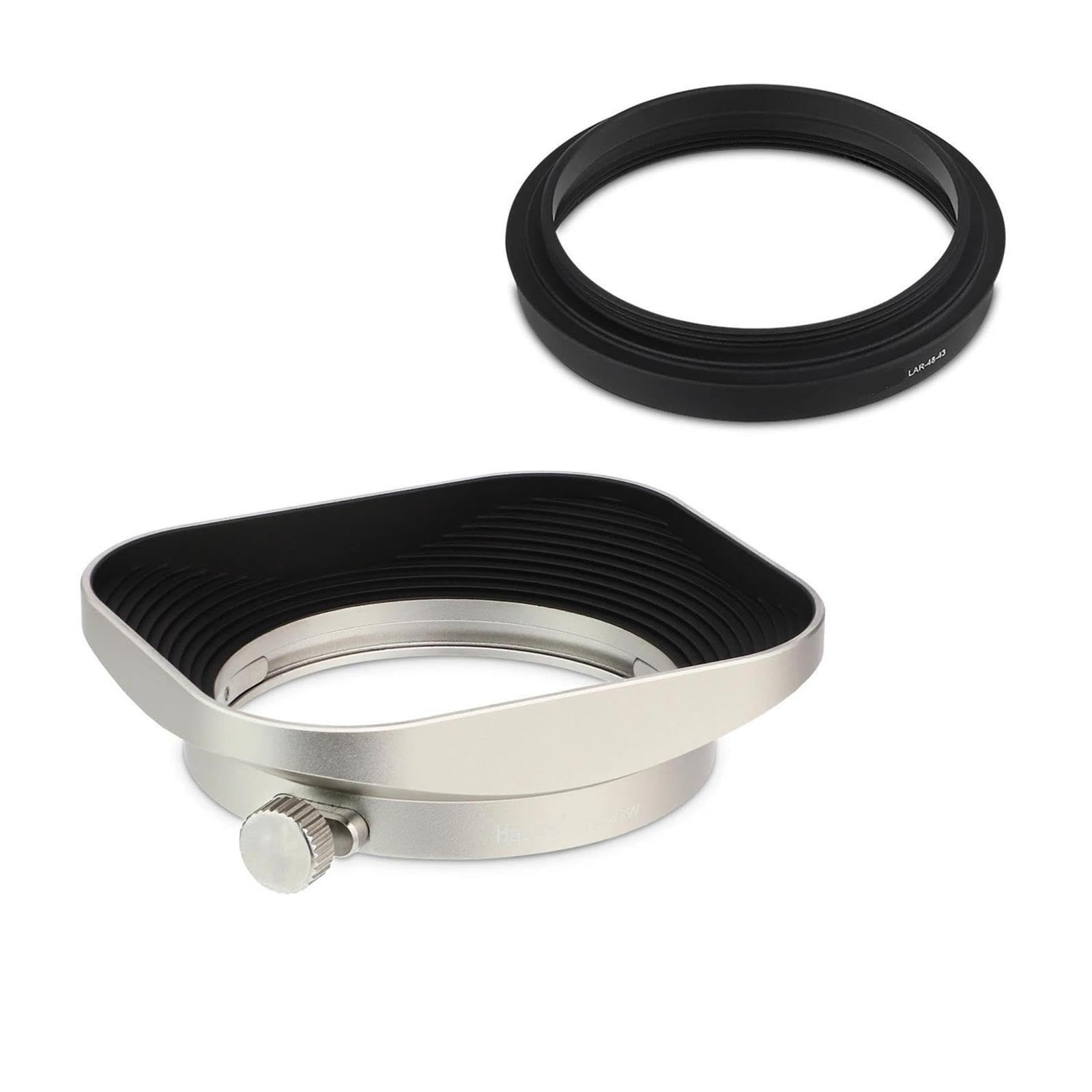 Paraluce quadrato in metallo 39/43/46 49 52 mm, for obiettivi for fotocamere Mirrorless(46mm,18pcs)