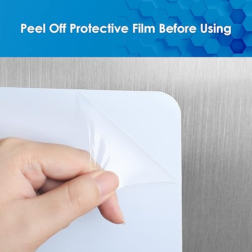 Miniatura 4 de MaxGear Pizarra blanca magnética de borrado en seco de 20 x 13 pulgadas para refrigerador, hoja de pizarra blanca para nevera de cocina, tablero de