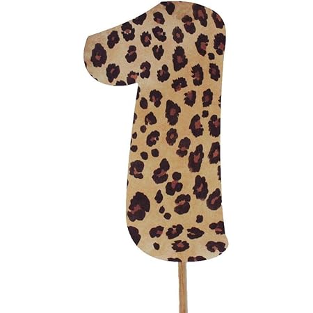 amazon com leopard print design birthday number cake topper 5 tall choose number brown number 6 grocery gourmet food