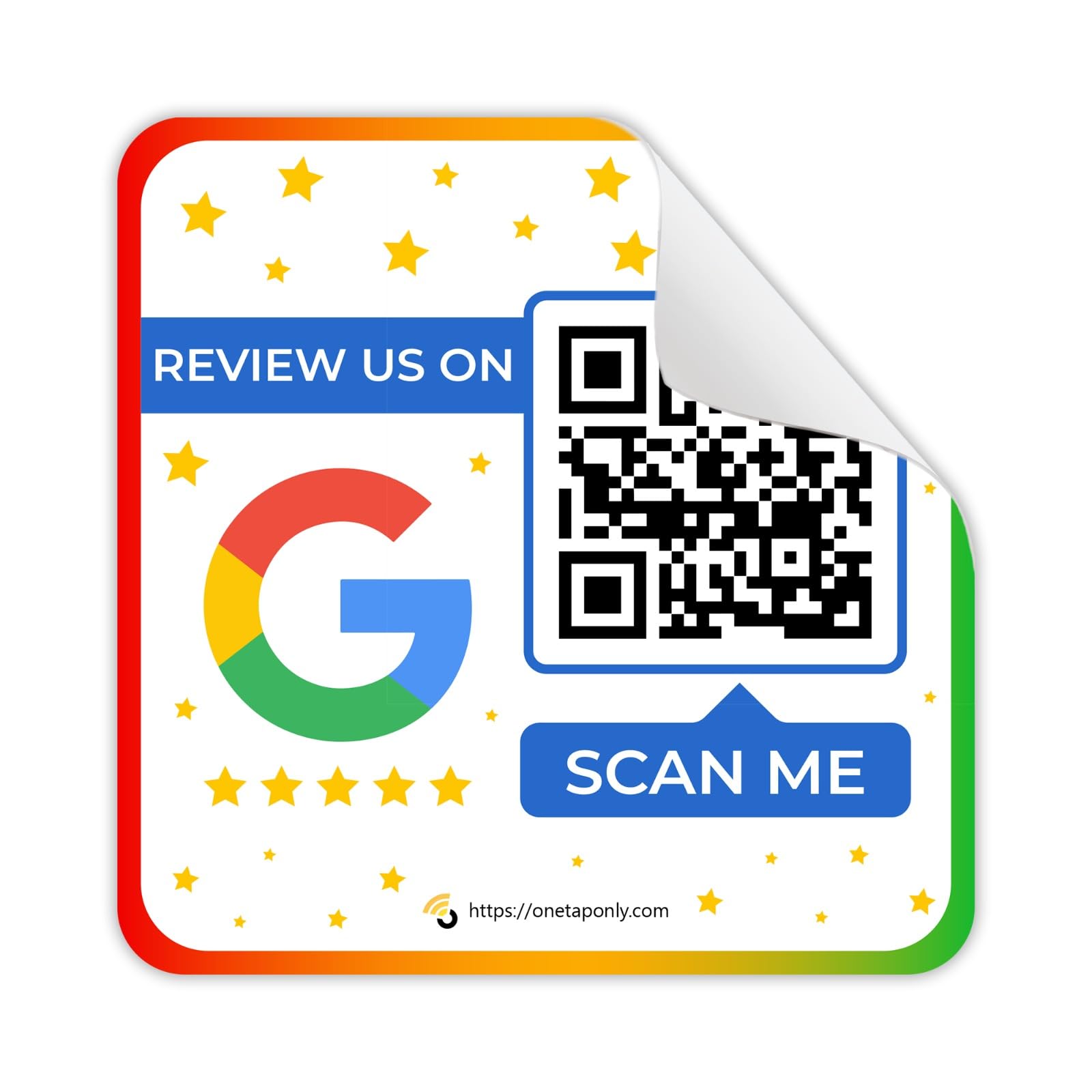 Google Review Stickers | Review QR Code | Review Sticker | Unlimited Scan - Image 2