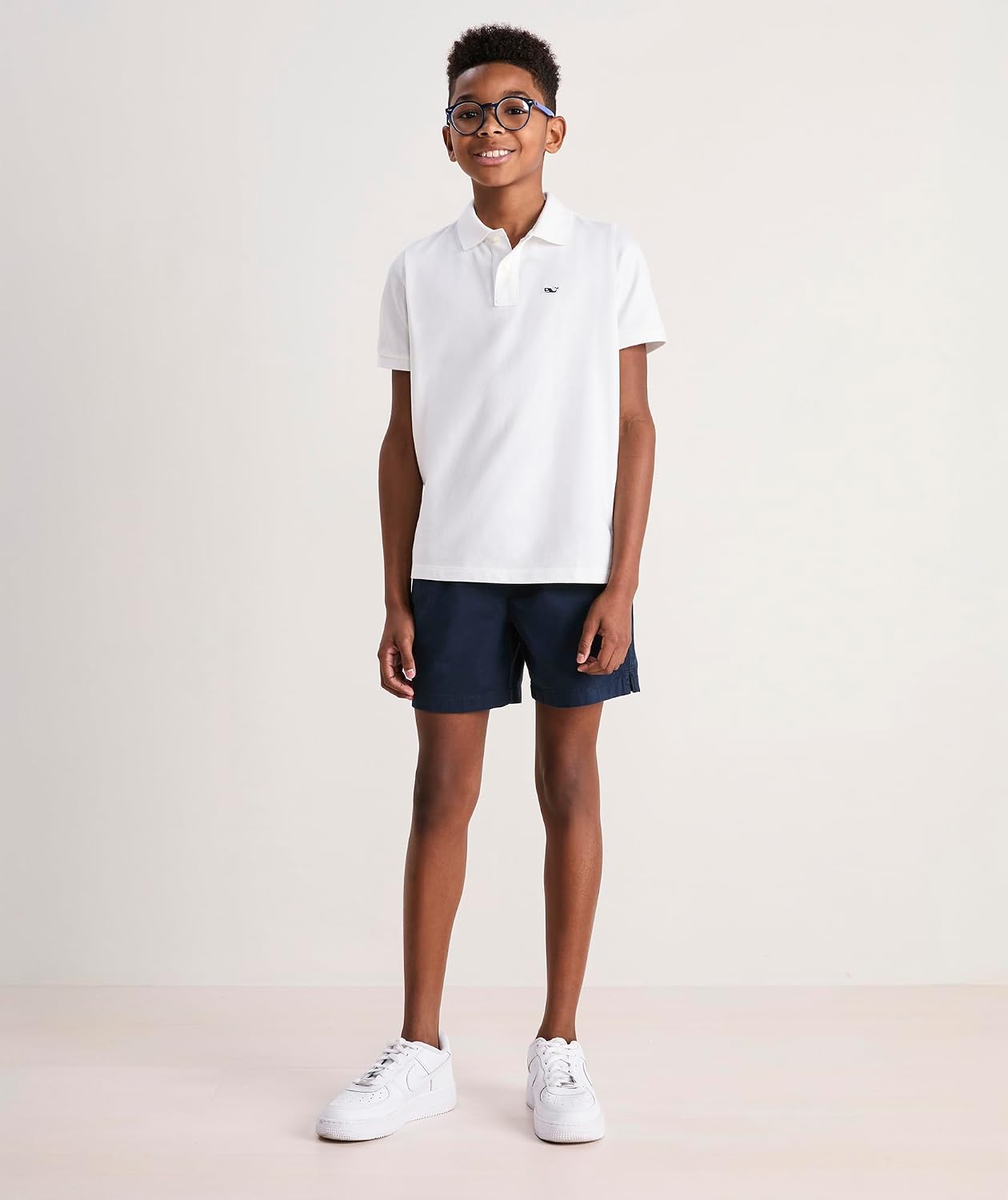 vineyard vines Boys Pull On Chino Shorts, Blue Blazer, 8
