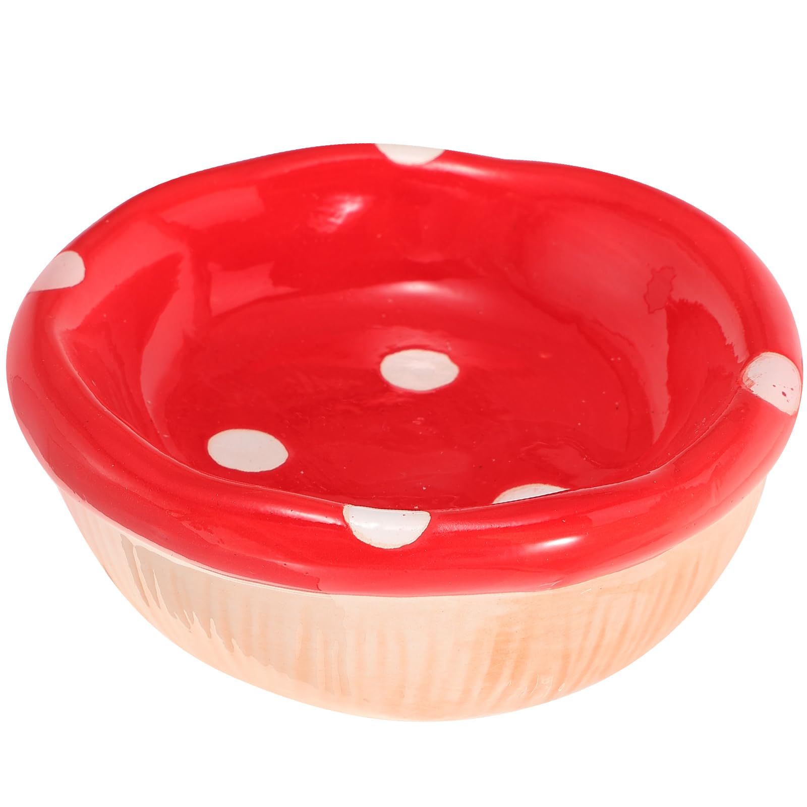 BESPORTBLE Cute Ceramic Hamster Food Bowl Compact Small Pet Feeding Dish for Hamsters Chinchillas Kittens Smooth Surface Easy to for Cage Accessories