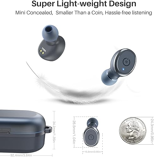 Miniatura 33 de TOZO - T10 - Auriculares inalámbricos Bluetooth 5.0 1 Caqui