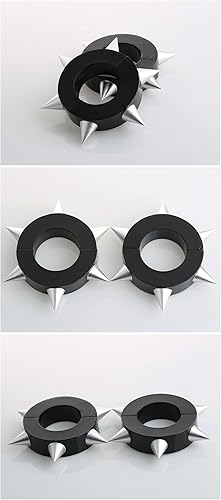 Miniatura 5 de TYRHDJZQ Accesorios negros para cosplay de anime para adultos, accesorio de Halloween, Negro -