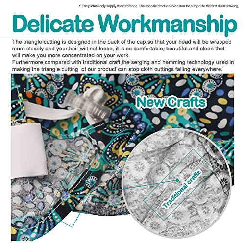 Guoer Hat Bouffant Cap One Size Multi Color (Green) #TOP5