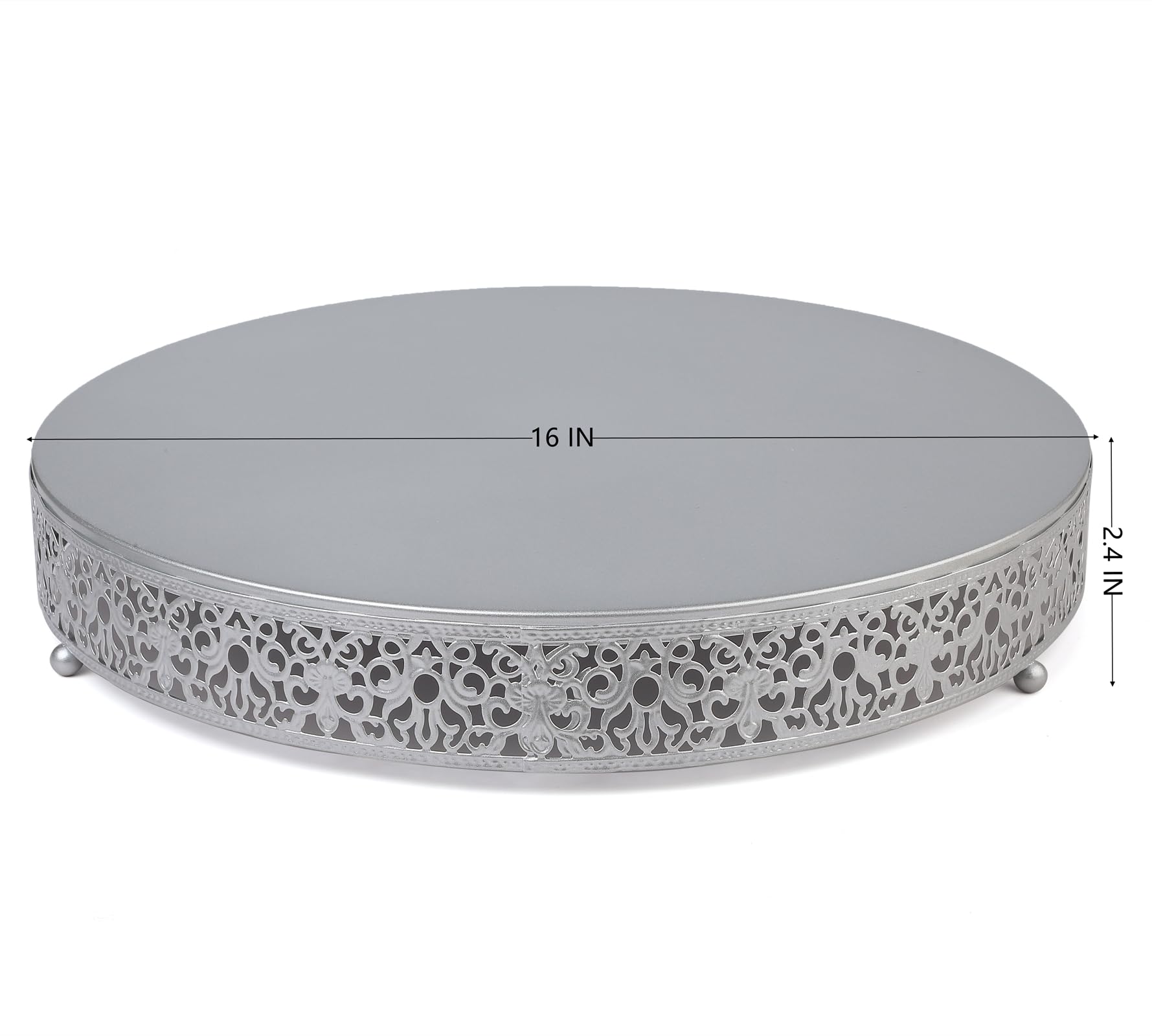 Gold Cake Stand Set, 3 Pcs 12" 14" 16" Large Crystal Metal Round Cake Stands Base Para Pastel For Wedding Party Birthday Reception Celebration - View #12