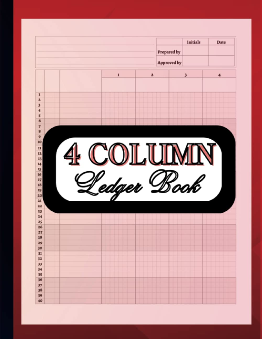 4 Column Ledger Book: Simple Financial Accounting Journal for Small ...