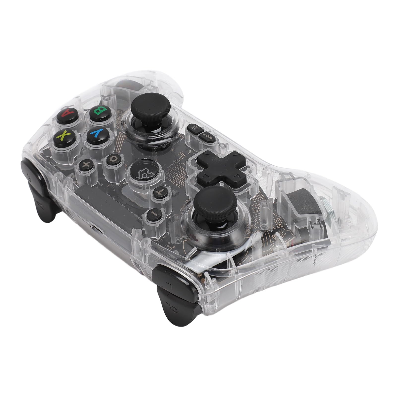 CHICIRIS Gaming-Controller, Atemberaubende RGB-LED, 4-Stufen-Vibration, 6-Achsen-Gyro für Gaming-Enthusiasten, Kabelloser PC-Controller