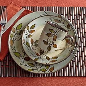 Pfaltzgraff Rustic Leaves Dinnerware Set, Assorted Pfaltzgraff Rustic Leaves Dinnerware Set Assorted
