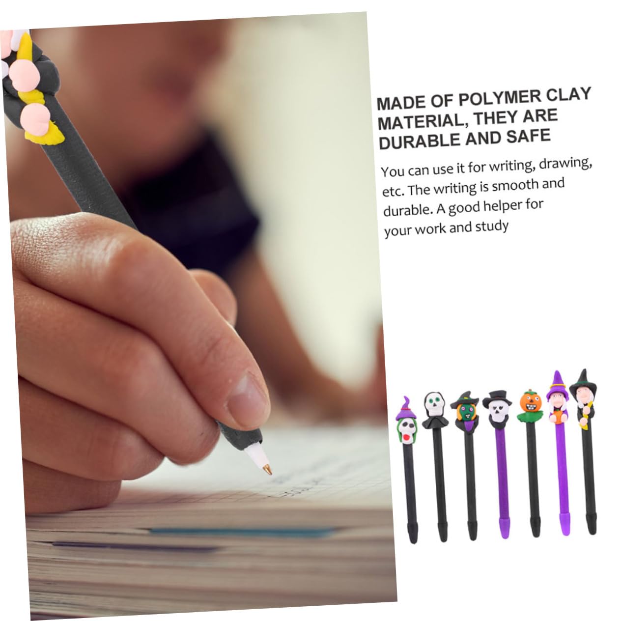 NUOBESTY 6 Set Penna A Sfera Di Halloween Marcatore Evidenziatori Gel Kit Penne Arredamento Di Halloween Fornitura Di Halloween Penna Di Halloween Argilla Polimerica 12 Pezzi * 6