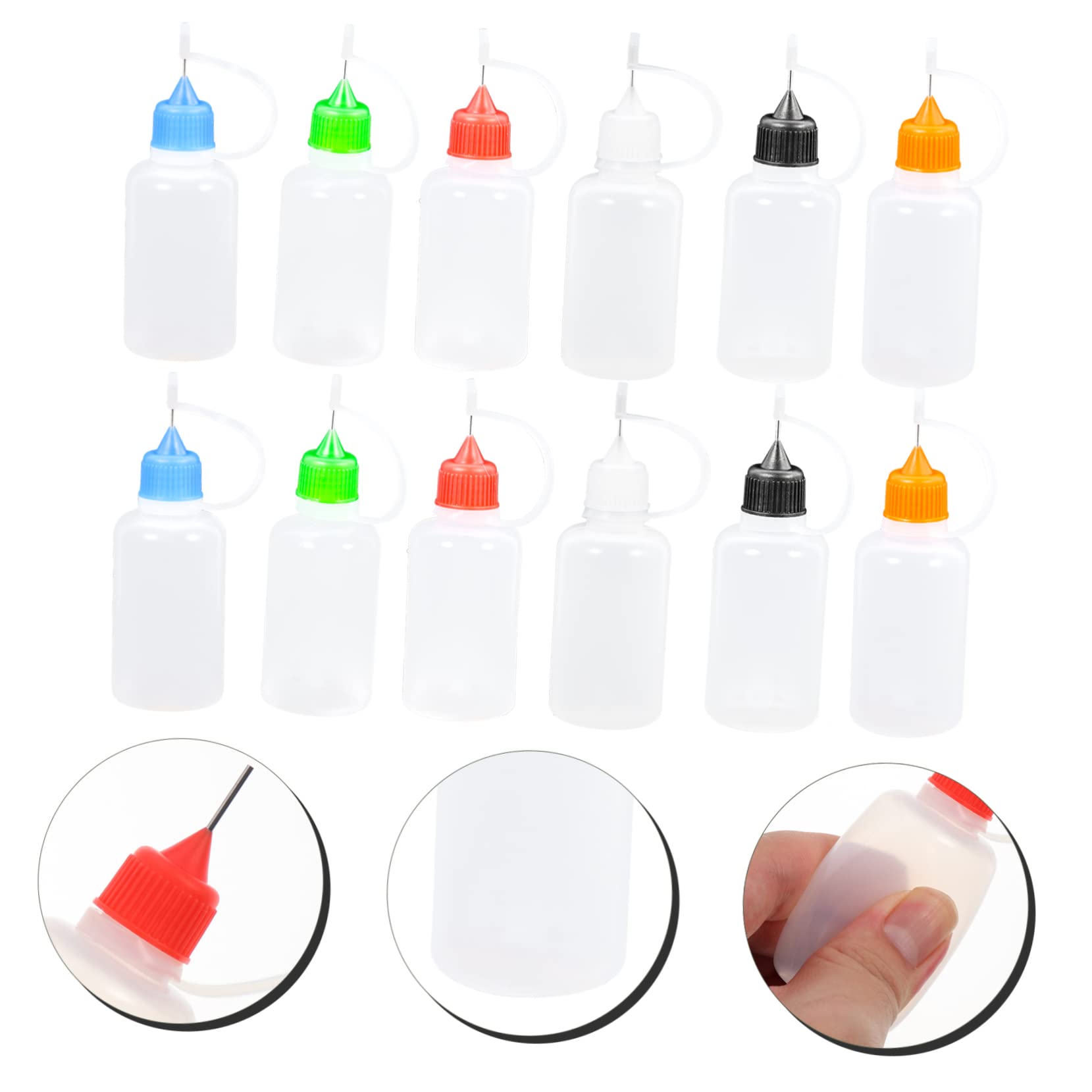 EXCEART 54pezzi Bottiglie Squeeze per Liquidi Applicatori per Vernici Beccucci per e Creativi
