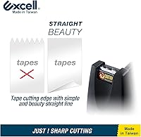 Vista 4 de Excell EX-11425WH - Dispensador de cinta de escritorio doble premium (núcleo de 1 pulgada + 3 pulgadas) con base ponderada en arena, dispensadores