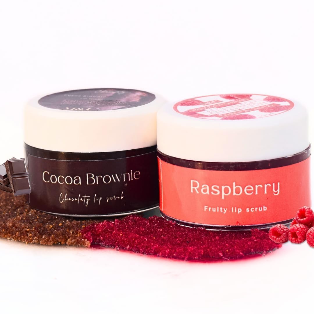 M&U Raspberry Lip scrub (Combo pack of Cocoa Raspberry)-image-10