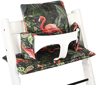 Ukje - Cojin Para Tronas de Bebe Stokke Tripp Trapp 2 Piezas Funda Silla OEKO TEX® Standard 100 Funda Cojin Revestimiento Plastico Práctico Fácil de Limpiar mascotas