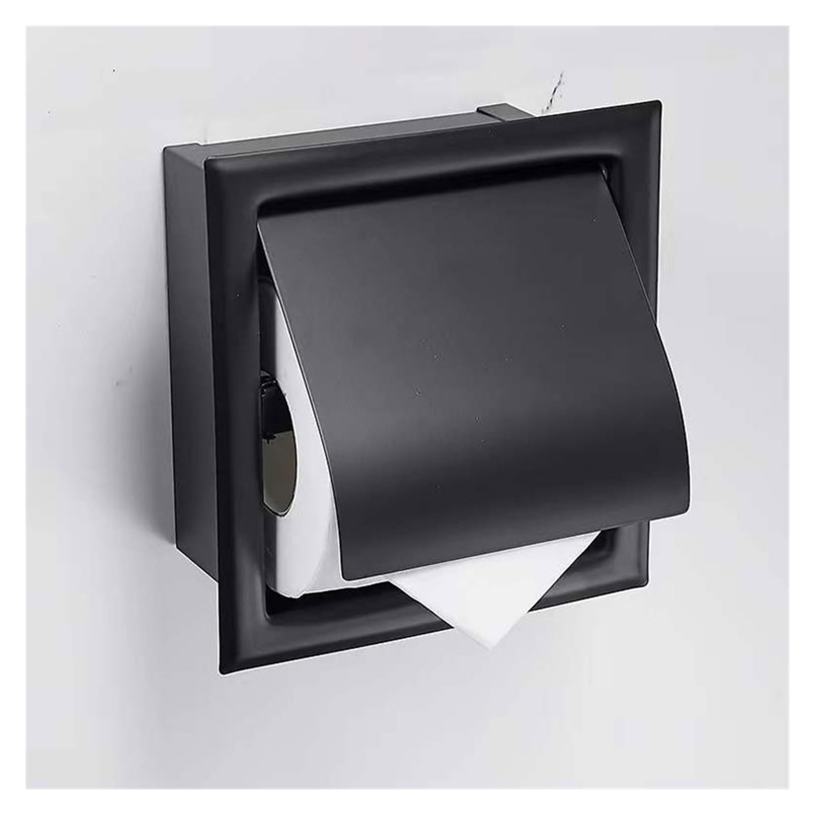 Porte-papier hygiénique intégré pour salle de bains moderne et WC d'hôtel