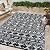 Reversible Mats - Outdoor Rugs 5'x8' for Patios Clearance, Plastic Straw Rugs Waterproof, Portable, Large Floor Mat and Rugs for Outdoor RV, Balcony, Picnic, Beach, Camping(Black & Cream White)