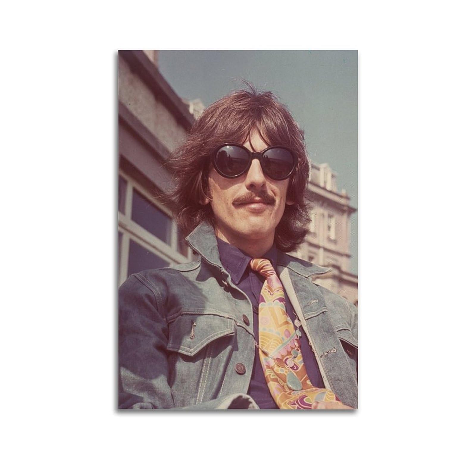 Tesuxyehh Unframe-Style George Harrison Guitarist Poster Poster Decorative Painting Canvas Wall Posters And Art Picture Print Modern Family Bedroom Decor Posters 16X24inch(40X60cm)