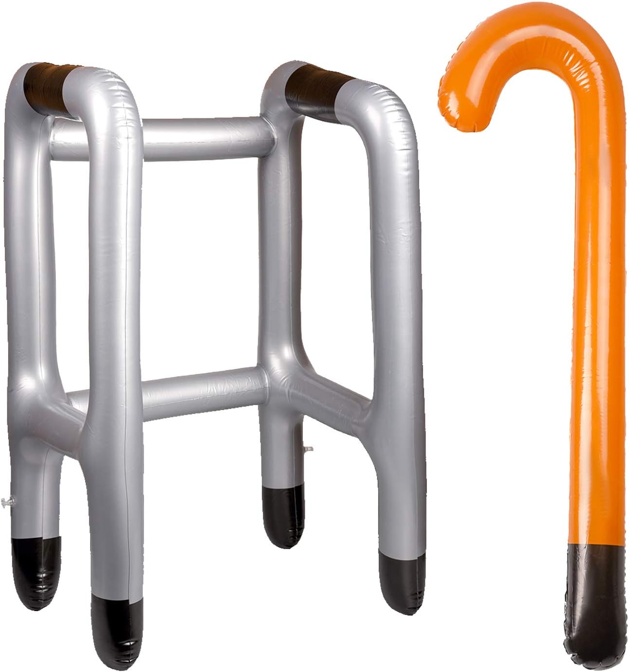 Lezevn 1 Piece Inflatable Walking Stick Blow Up Walking Stick Inflatable Joy for Dress Up Old Man Party Accessories (1) - Image 5