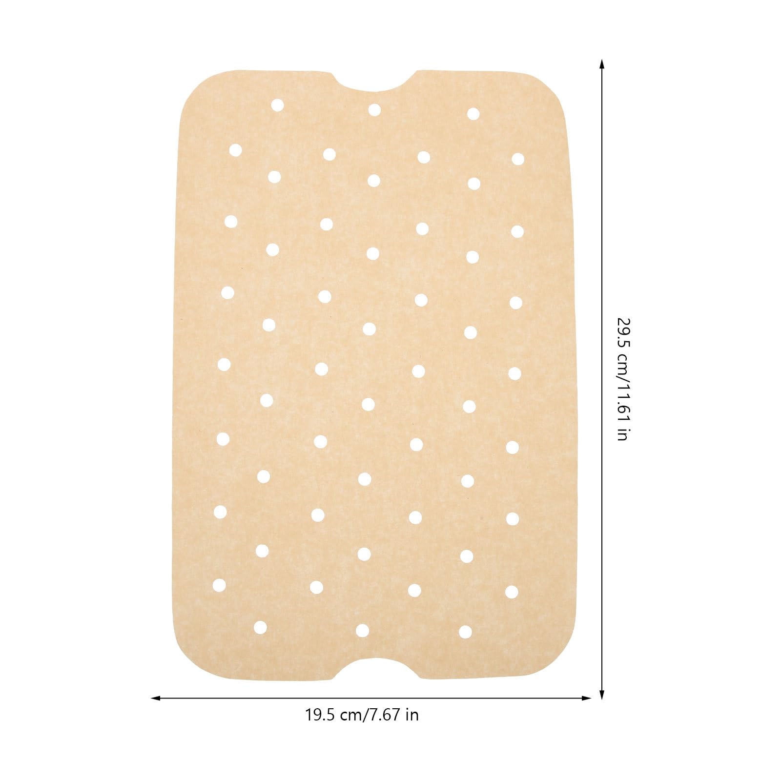 Carta Forno Compostabile per Friggitrice ad Aria 200 Fogli Khaki Antiaderente e Resistente Olio per Cottura e Baking senza Pulizia
