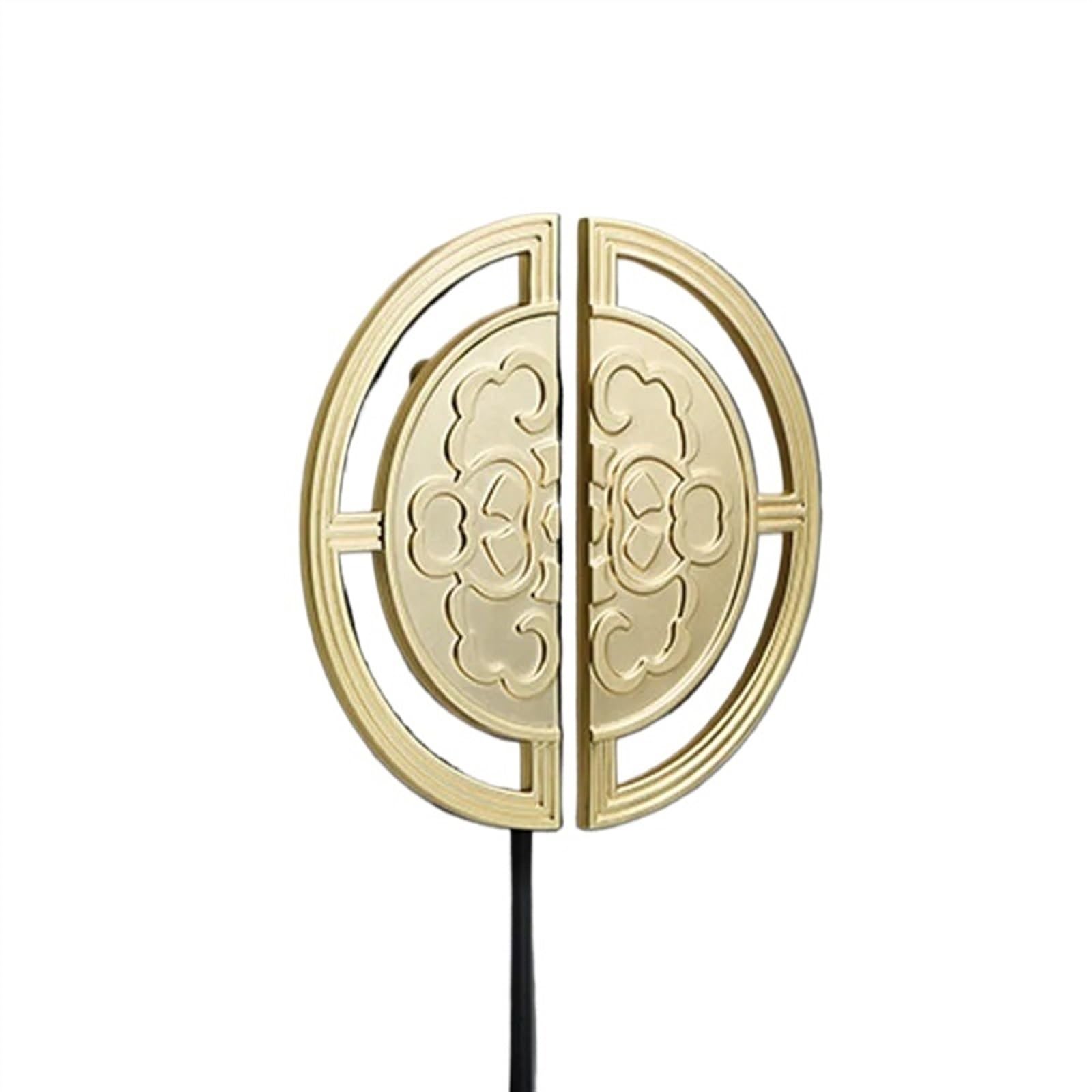 Manijas de oro cepillado de 32mm para puertas de gabinete clásicas de lujo