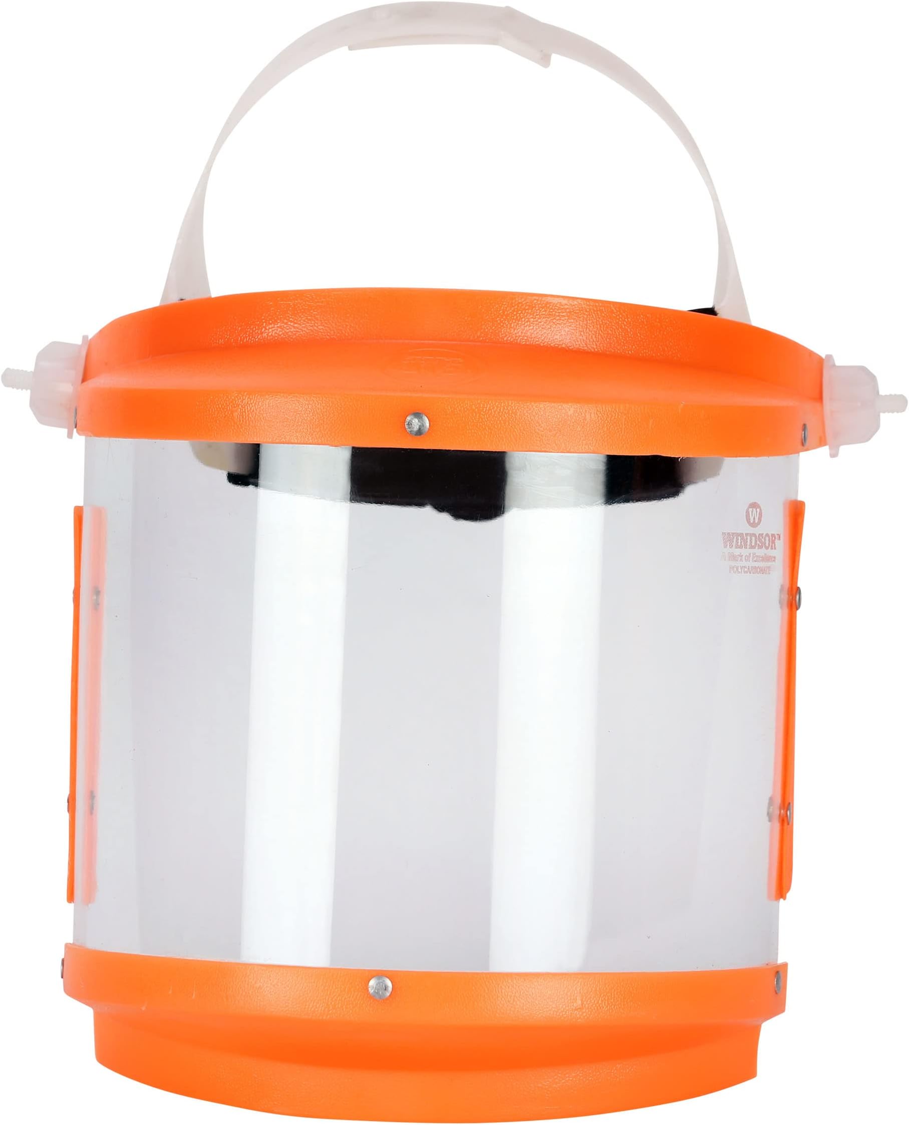 Windsor A Type Face Shield With Ratchet Set of 1 pc (6×12 inch,Orange)
