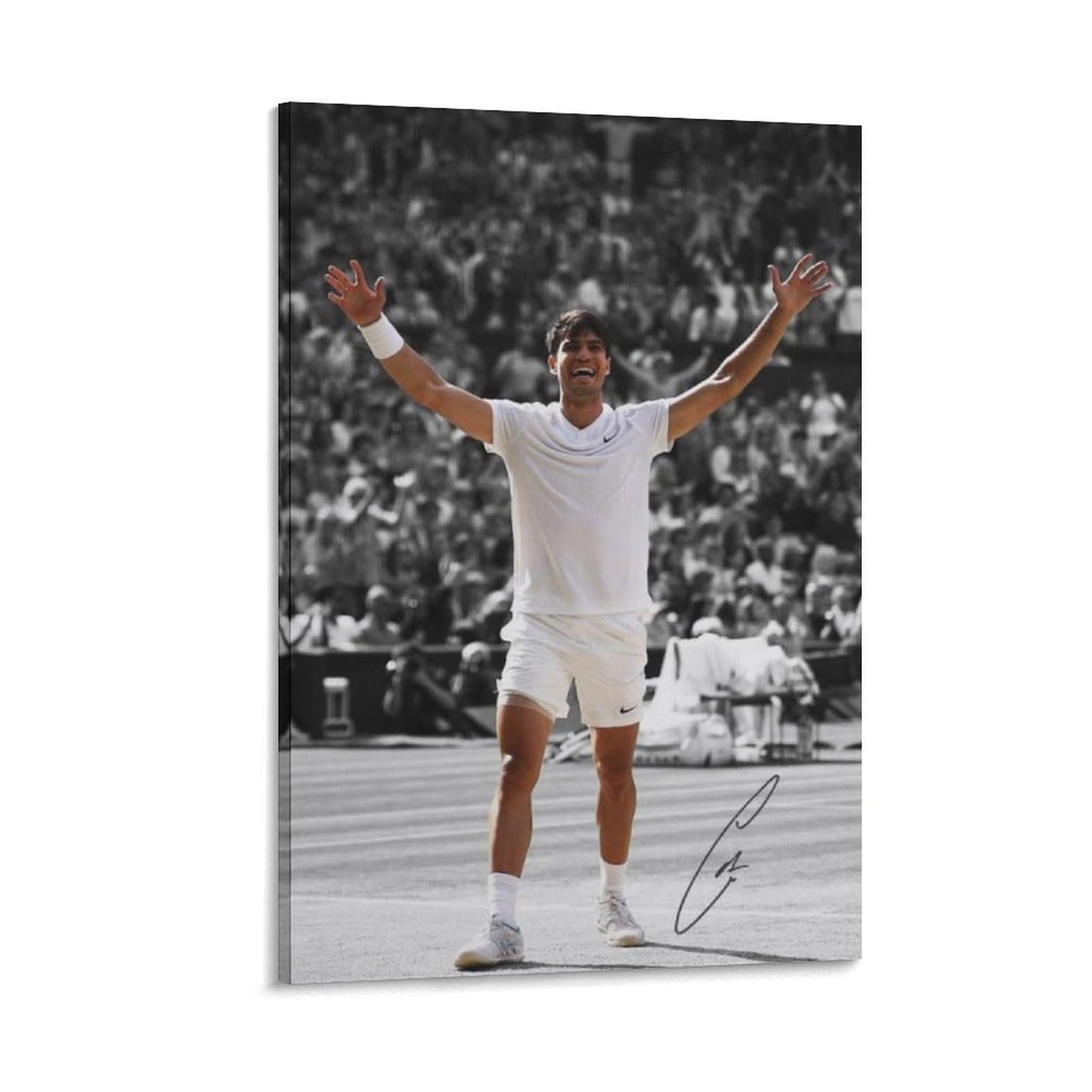 ASUIU Carlos Alcaraz Canvas Poster Poster Cool Artworks Painting Wall Art Canvas Prints Hanging Picture Posters 16x24inch(40x60cm)