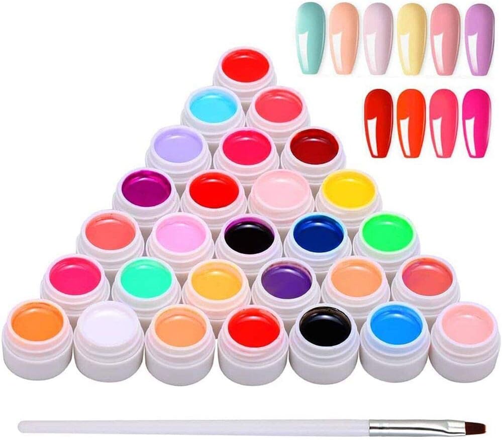 Anself Gel Nail 30 Colors, Nail Art Painting Gel, UV Gel Set Gel Colors for Nails, Nail Art Color Gel Set, Gel Nail Colors, Painting Gel Nail Gel for Nail Art Nail Design