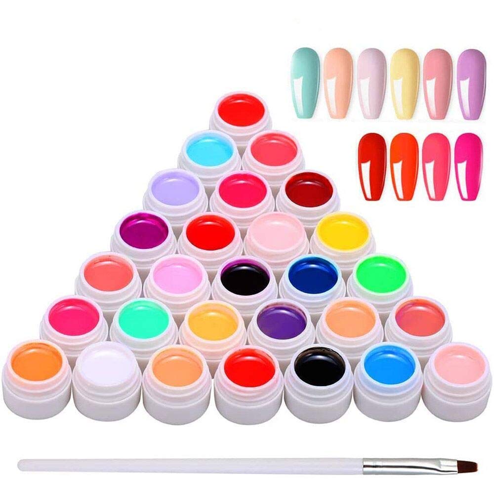 Anself Gel Nail 30 Colors, Nail Art Painting Gel, UV Gel Set Gel Colors for Nails, Nail Art Color Gel Set, Gel Nail Colors, Painting Gel Nail Gel for Nail Art Nail Design