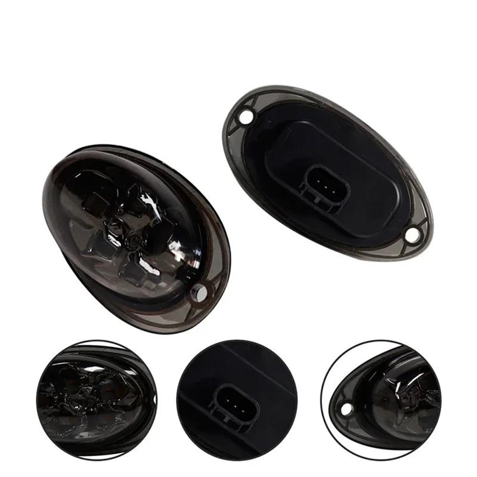 Indicatori Direzione Laterali Luce Per Freightliner Per Cascadia Per Autocarri 2008-2017 Luci Di Direzione Laterali Anteriori Per Cabina A LED Svasatura Parafanghi(Clear Lens)
